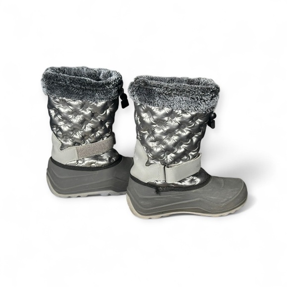Kamik Gray Penny 3 Quilted Winter Boots with Faux Fur - Picture 3 of 6